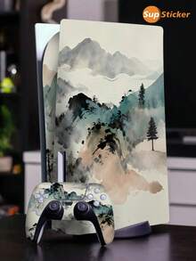 SUPSTICKER 1 miếng dán kiểu mực, miếng dán máy chơi game điện tử họa tiết tự dính chống trầy xước chống thấm nước bóc ra và dán lại được, thích hợp cho máy chơi game và tay cầm, hoàn hảo để làm đẹp, biến đổi và cải tạo, 16,37x11,61 inch - Nhiều màu - Xem 3