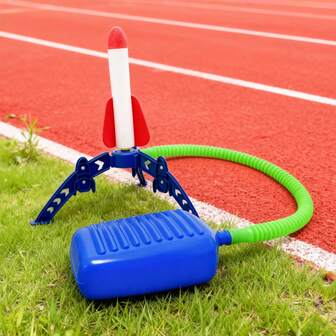 儿童火箭发射器玩具，男孩和女孩户外踩踏火箭发射器，适用于草坪、公园、庭院、校园、家庭互动、派对娱乐、圣诞礼物