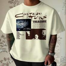 Cocteau Twins Treasure Track List Basic Cotton T-Shirt - 奶油色 - 查看 3