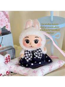 Labubuas 17cm Doll Clothing Accessories, Plastic Figurine Outfit Covers, Original Factory