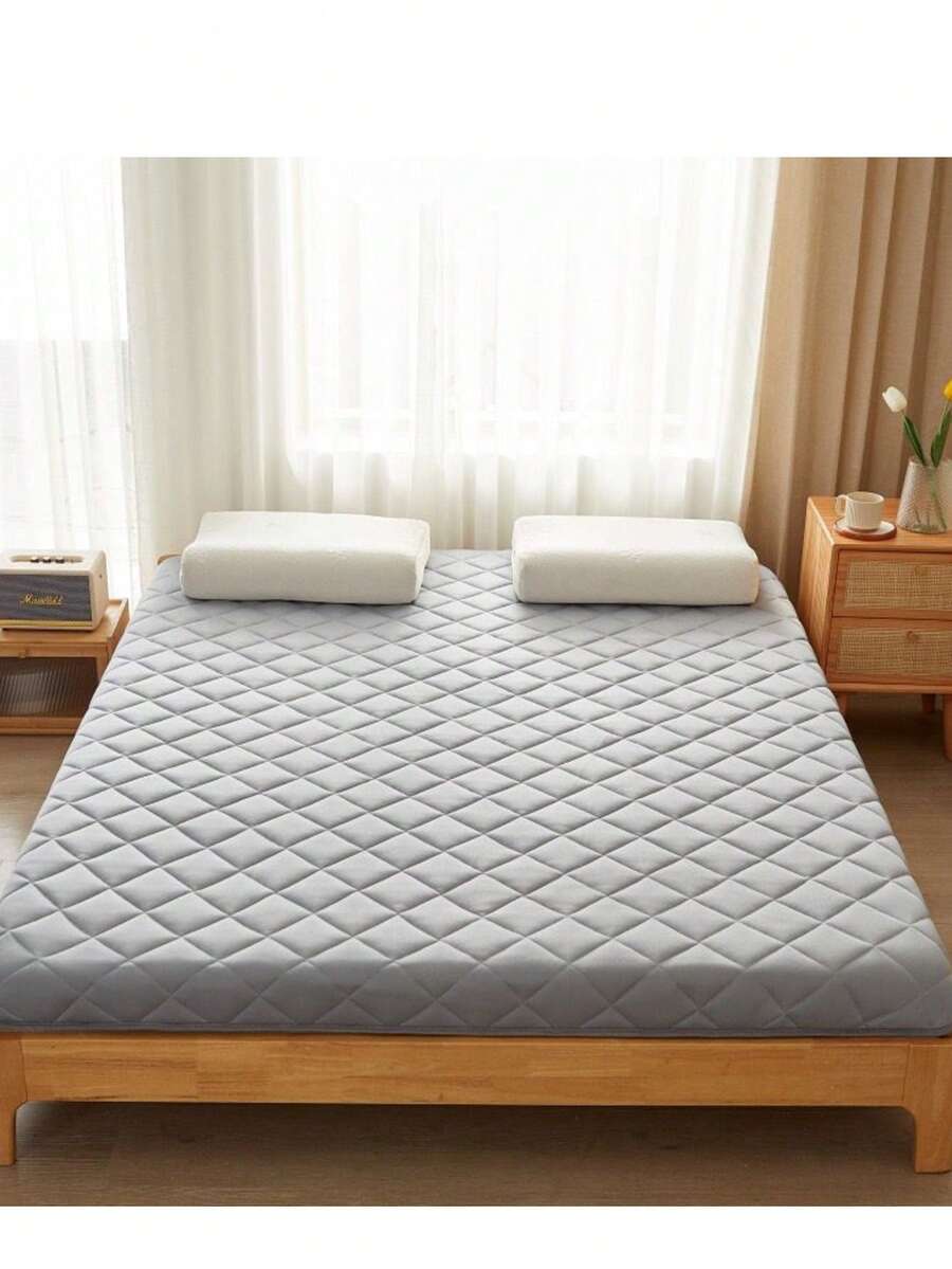 3D Digital Foam Mattress Knitted In A Circle Gray - Light Grey - View 1
