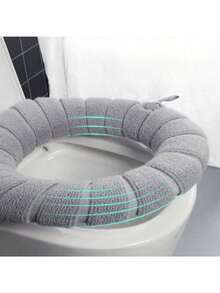 1pc Universal Toilet Seat Mat, Thickened Bathroom Toilet Seat Cover Pad, Washable Bathroom Decor Fall Decor - Multicolor - View 6