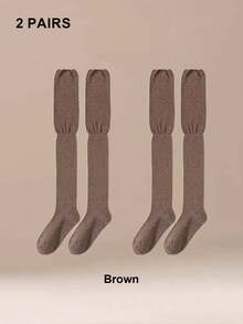 1/2/4 Pairs Over-The-Knee Socks For Women, Long Thigh High Stockings For Spring, Summer, Autumn, Winter, Maternity, Non-Slip