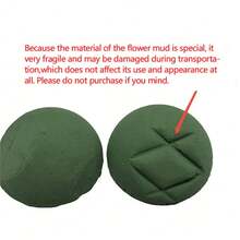 4pcs Flower Clay - Green, Suitable For Fresh Flowers And Artificial Flowers, DIY Craft Modeling Clay, Dry And Wet Use, Circular Cuttable Flower Bricks - Green - View 8