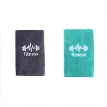 1 件多用途超细纤维吸汗健身毛巾，速干毛巾，适合户外跑步、健身器材垫、精美刺绣图案面巾、浴室浴巾秋季装饰、假日家居浴室装饰海滩必需品返校