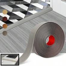 1pc 3meters /118.11inself-Adhesive PVC Floor Transition Strip - Floor Transition Strip, Floor Covering Strip, Used To Connect The Vinyl Base Board Evenly Dividing The Gap Between Floors, Easy To Install, Suitable For Home Decoration - Multicolor - View 10