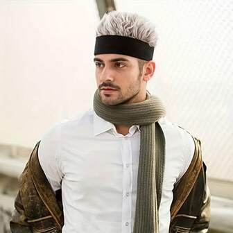 Men's Casual Versatile Solid Color Headband