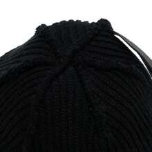 Nike 男士帽子 U J TERRA BEANIE ESS 簡約舒適日常休閒絨帽 FZ2055-010 - 黑/白 - 查看 4