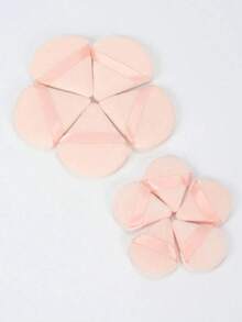 3pcs/2pcs/10pcs/50pcs Mini Triangle Shaped Crystal Flocked Makeup Sponge, Soft & Fluffy Texture, Suitable For Powder, Foundation, BB Cream, Sunscreen, Cushion, Blush, Reusable Multi-Functional Makeup Tool, Perfect Alternative To Brushes,Cheap,Stocking Stuffers,Makeup,Makeup Tools,Cheap Stuff,Gifts,Gifts For Women,Christmas Gifts