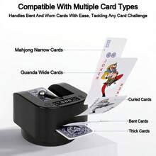 1 套自动发牌机,360° 旋转牌流模式,USB 充电扑克机,低噪音电动发牌,最多支持 6 名玩家,扑克分配器,赌场洗牌机,俱乐部游戏之夜,家庭纸牌游戏,适用于 UNO/二十一点/Phase 10/Skip-Bo/Rummy/Texas Hold'em/ - 彩色 - 查看 4