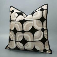 1 Stück Luxus Kissenbezug Design mit Säumen, dekorativer Überwurf Kissenbezug für Sofa, Wohnzimmer, Schlafzimmer Dekoration