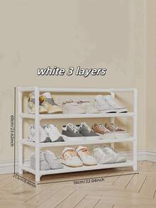 1 chiếc kệ giày 3-7 tầng, dung tích lớn, chắc chắn, đơn giản, chống bụi, dùng cho nhà ở/ký túc xá, tủ đựng giày nhiều tầng, giá để giày trong tủ quần áo, giá treo giày, giá để giày treo trên cửa. - Nhiều màu - Xem 1
