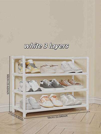 1 stuk schoenenrek met 3-7 niveaus, eenvoudige, versterkte, meerlaagse stofdichte opbergkast voor schoenen in de hal, schoenenorganizers, schoenenorganizer voor in de kast, hangende schoenenorganizer, schoenenorganizer voor over de deur