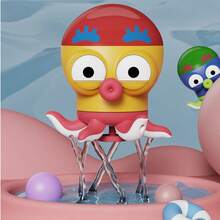 1 件彩色卡通章鱼形洒水玩具，可爱设计，适合浴缸戏水，适合婴幼儿互动洗澡玩具