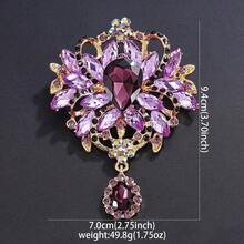 1pc Elegant Vintage Style Brooch Pin Women, 9 Colors Available, Suitable Coat, Party, Anniversary, - Phong cách cung điện - Xem 6