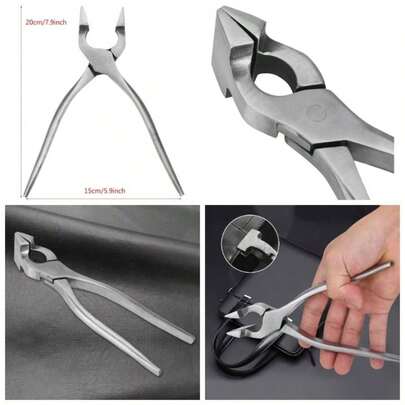 Leathercraft Flatten Pinza para Pinzas, Ajuste de Borde Presione Flatten para Correa de Bolso