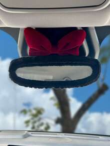 1pc Plush Rearview Mirror Cover, Protective Rearview Mirror Decoration Cover, Anti-Collision Protection Cover For Car - Multicolor - View 13