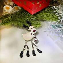 1pc Fashionable Cartoon Sheep Shaped Brooch With Artificial Faux Pearl For Women Party Outfit Jacket Decoration - 粉色 - 查看 10