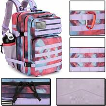 SEYATULLH 45L Tactical Backpack, Military Backpack, Outdoor Hiking Camping, With Water Bottle Holder