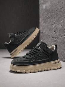 بوت رجالية عالية الكاحل، خريف/شتاء، بوت جلدية سوداء كاجوال متعددة الاستخدامات، بوت كارجو مقاومة للبلى منخفضة القطع، بوت كاجوال عصرية جديدة تناسب الملابس الرسمية، بوت بسحاب معدني مريحة