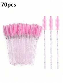 100/50/20 piezas Cepillo desechable para extensiones de pestañas, Cepillo cosmético, Aplicador de rímel, Rizador de pestañas, Cepillo para pestañas postizas, Herramienta de maquillaje para cejas - Multicolor - Ver 6