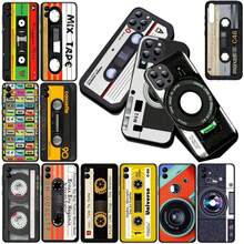 Custodia compatibile con Apple 13, 12, Mini, XS, 14, Pro Max, Plus, SE 2022, SE3, SE2, XR, 14+ con design vintage di fotocamera, cassetta vintage, custodia compatibile con 17, 17 Pro, 17 Pro Max