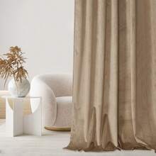 ✨ Luxuriöse Verdunkelungsvorhänge aus Samt für Wohnzimmer/Küche/Schlafzimmer – Dicke, weiche Samtbahnen, wärmeisolierend und geräuschreduzierend – Glamouröser/moderner Stil – Verschiedene Farben und Größen erhältlich (z. B. Marineblau, Grau, Beige, Weiß) – Fertig zum Aufhängen, 1 oder 2er-Set ✨ PREMIUM Luxuriöse Verdunkelungsvorhänge aus Samt – Mehrere Größen – Kräuselband oder Ösen/Ringe – Dicker Samtstoff für Wohnzimmer oder Schlafzimmer. 2-in-1-Montage: Universalband und elegante Ösen – Vollständige Fensterverdunkelung – Verschiedene Größen erhältlich. Moderner Verdunkelungsvorhang aus SAMT – 100 % Verdunkelung – 2 Montageoptionen – Samtmaterial – Große Auswahl an Größen für Schlafzimmer und Wohnzimmer. - Hellbeige - Übersicht 2