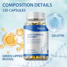 BUPORAI Apoyo Para Articulaciones Y Músculos: Favorece La Salud Articular, Alivia El Dolor Muscular, Refuerza El Sistema Inmunitario Y Promueve La Producción De Energía (120 Unidades) - 120 cápsulas - Ver 3