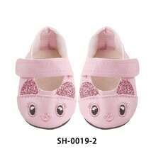 1pair Miniature Doll Shoes For 18-Inch American Girl Doll, Cute Doll Leather Shoes, Doll Princess Shoes, Doll Ox-Eye Glasses Shoes, Four Colors Available, Toy & Birthday Gift For Little Girls - Multicolor - View 8