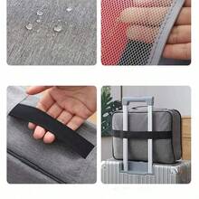 Important Document Pouch Holder, Document Organizer, Oxford Waterproof Document Organizer With Secure Combination Lock For Storing Family Diplomas, Graduation Certificates, Important Documents, Credit Cards, Shopping Cards, Cards, Jewelry, Etc. . Keep All Your Scattered Important Items In One Bag, Neat And Moisture-Proof. This Is A Must-Have Storage Bag For Your Life. - Grey - View 8