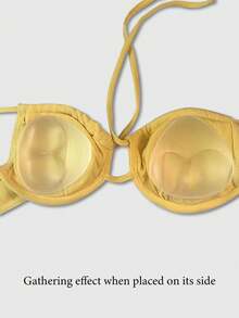 2pcs Women's Sports Intimate Padding Triangle Silicone Bra Inserts, Invisible Seamless Enhancing, 3 Colors Available For Bikini Lingerie - Multicolor - View 7