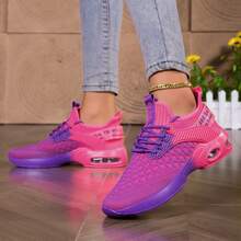 Comfortable,Casual,Commuter,Mothers Day Gifts ,Holiday,Halloween,Christmas,Personalized,Halloween Women's Fashion,Fallfreshnes,Women's Sneakers - Available In Three Colors: Bright Pink, White And Bright Orange. Women's Casual Shoes, Lightweight Blade Sole, Breathable Knit, Lace-Up Rebound Cushioning, Suitable For Walking And Tennis, Sports Style2025 Autumn New Arrivals Women's Lightweight Stylish Sneakers - Low-Top  Sole For All-Day Wear, Casual Sneakers |   Low-Top Sneakers |   Lace-Up Closure, Comfortable, Non-Slip, Lace-Up Casual Sneakers With Cushioned Insoles, White Stripe Design (These Shoes Are Perfect For Swapping With Friends At The Start Of The New School Year. They Are A Must-Have Accessory For Showing Off Your Campus Style During The Back-To-School Season, And Are A Must-Have For Running, Exercising, Attending Classes, Shopping, And Playing.) . They Are A Must-Have Item For Halloween Costume Outfits And Also Very Suitable For Wearing With Clothes In The Autumn Season.