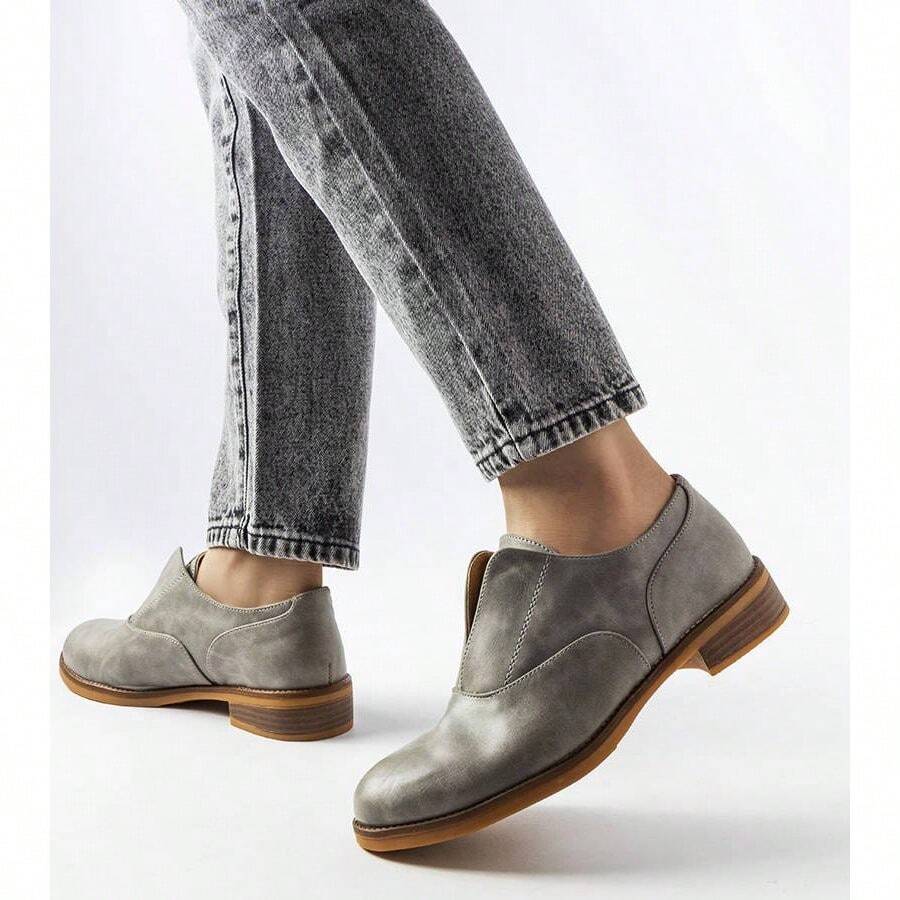 灰色皮革德比鞋 Burdett 牛津鞋 - 灰色 - 查看 1