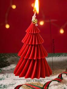 1 pieza Candelabro con forma de árbol de Navidad de 4 niveles, adecuado para decoración del hogar, restaurante, cumpleaños, fiesta, baño, fragancia, decoración de ambiente, recuerdo creativo - Multicolor - Ver 12