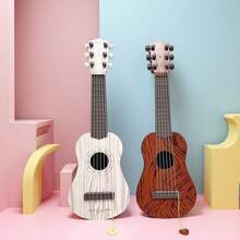 Toy Guitar, Playable Guitar Model, Realistic Guitar, Musical Instrument, Red, White, Holiday Gift, Christmas, Halloween