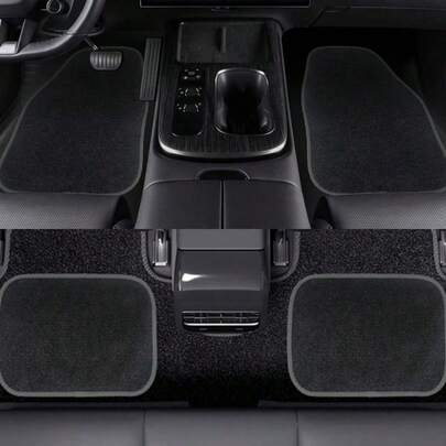 4pcs Universal Anti-Scratch Car Floor Mats Set, Durable Car Interior Accessories, Fit For All Vehicle Models