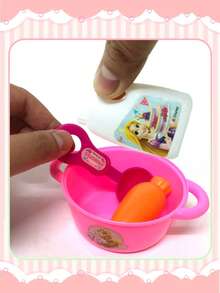 Disney 迪士尼公主厨房玩具套装。烹饪游戏益智塑料儿童玩具。儿童角色扮演厨房玩具。 - 粉色 - 查看 8