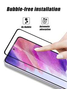 4 pezzi Pellicola protettiva in vetro temperato ultra-trasparente, durezza 9H, alta sensibilità, anti-graffio, impermeabile, compatibile con Samsung Galaxy S20 FE/S21 FE/S23 FE/S24 FE/A02/A02S e la maggior parte dei modelli di telefono