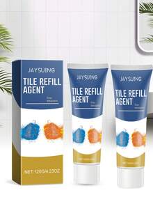 JAYSUING, 20/120/240g, Agente sellador para pisos de baldosas de cocina y baño del hogar, resistente al agua y al moho, agente de lechada para juntas de baldosas - Patio - Inodoro - Baño, Regalos para familiares y amigos - Blanco - Ver 9