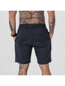 Men's Set Statue Of Liberty T-Shirt + Drawstring Shorts Streetwear Casual Premium Cotton New - màu đen - Xem 5