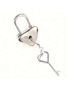 Mini Heart-Shaped Lock Set With Keys, Durable Alloy Material, Metal Lock, Cute Cartoon Design, Suitable For Luggage, Jewelry Box And Notebooks - Multicolor - View 7