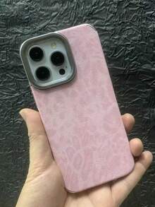 1pc New Autumn/Winter Leopard Print Leather Electroplated Large Hole Lanyard Phone Case, Suitable For IPhone 15 Pro, Apple 14/16 Pro Max, New 11/12/13, 14 Plus, 15 Pro Max, Soft Silicone Protective Cover