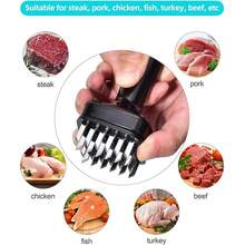 Kitchen Gadgets 1pc Meat Tenderizer Needle & Pork Shredder & Stainless Steel Meat Pounder Tool For Kitchen Bbq Steak & Chicken  Gadgets Tools Christmas Stuff Cooking Christmas - màu đen - Xem 11