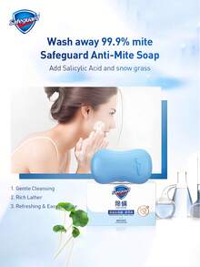 Anti-Mite Soap With Salicylic Acid And Centella Asiatica, Deep Cleanses Face And Body