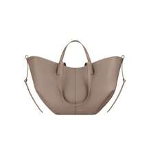 Bolso de mano de piel para mujer, bolso de hombro de gran capacidad, bolso retro de media luna para el trabajo, compras, escuela, viajes y uso diario. - Gris - Ver 4