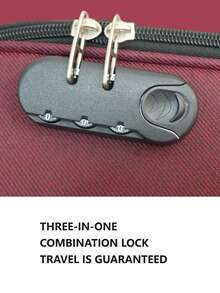 牛津布行李箱，拉桿箱，大容量 4 件套牛津布行李箱套裝，20/24/28/32 英寸，防刮且美觀大方，配有靈活的萬向輪，可用作隨身行李或手提箱 - 酒紅色 - 查看 8