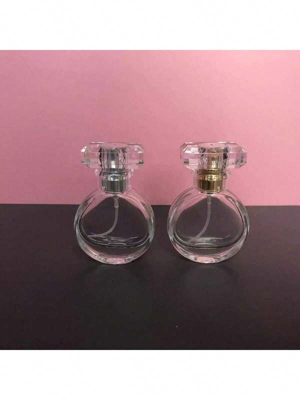 1pc 25ml Oval Perfume Decanting Bottle, Elegant Cosmetic Spray Bottle, Sample Bottle, Portable Refillable Spray Bottle Suitable For Perfume, Sanitizer, Toner