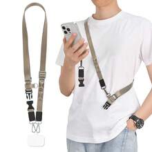 户外功能性手机挂绳D型环钩防丢颈挂登山手机带精致防盗防丢肩带链