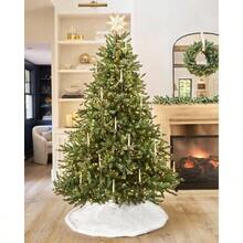 White Tree Skirts Faux Fur Tree Skirt Tree Skirt 36 Inch Fur Xmas Tree Skirt Tree Ornaments Holiday New Year Party Home Decorations