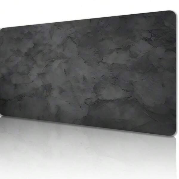 1pc Minimalist High-End Mouse Pad With Textured Gray Landscape Design, Durable Non-Slip Rubber Base, Washable & Ergonomic, Perfect For Modern Office Or Study Setup, Ideal Gift For Friends, Mouse Pads For Desk